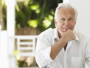 Middle age man smiling